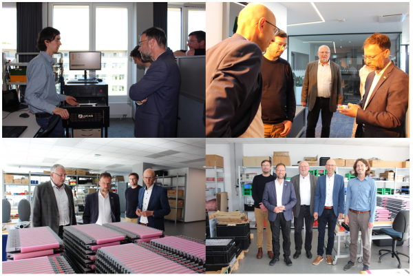 rechts unten, V.l.n.r.: Max Lucas; Dr. Thomas Nitsche, Thomas Lucas, Wilfried Röpke, Dr. Philipp Lucas